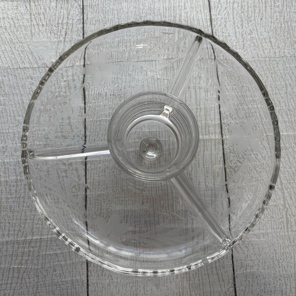 Top Part of Glass Divided Relish Tray – Replacement Piece - Picture 2 of 6